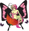 Butterfly girl Royalty Free Stock Photo