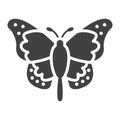 Butterfly glyph icon, easter and holiday Royalty Free Stock Photo
