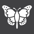Butterfly glyph icon, easter and holiday Royalty Free Stock Photo