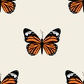 Butterfly groovie pattern Royalty Free Stock Photo