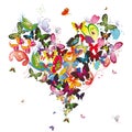 Butterfly heart