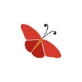 Butterfly icon Beautiful Butterfly logo design Royalty Free Stock Photo