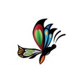 Butterfly icon colorful design vector illustration Royalty Free Stock Photo