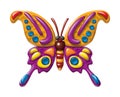 Butterfly illustration plasticine figurines