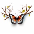 Butterfly invitation a way to start a new chapter in life Royalty Free Stock Photo