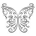 Butterfly isolate stylish decorative graphically