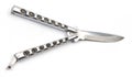 Butterfly knife Royalty Free Stock Photo