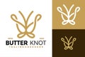 Butterfly Knot Company Logo design vector symbol icon illustration Royalty Free Stock Photo