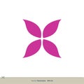 Butterfly Leaf Vector Logo Template Illustration Design. Vector EPS 10 Royalty Free Stock Photo
