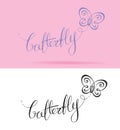 Butterfly Lettering