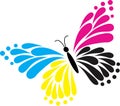 Butterfly logo Royalty Free Stock Photo