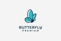 butterfly logo abstract