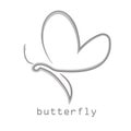 Butterfly, logo, beauty, lifestyle, care, relax, yoga, abstract, wings, design vector Royalty Free Stock Photo