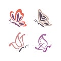 Butterfly Logo Designs Set