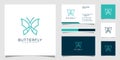 Butterfly Logo Template Vector icon design Royalty Free Stock Photo
