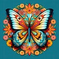 butterfly mandala Abstract conceptual design