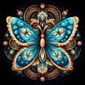 butterfly mandala Abstract conceptual design