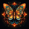 butterfly mandala Abstract conceptual design