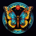 butterfly mandala Abstract conceptual design