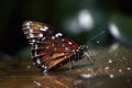 butterfly migration in slow motion, with the delicate fluttering of its wings