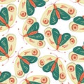 butterfly gold light background pattern moths pattern green colorful summer