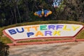 Butterfly park in sector 26 Chandigarh India Asia urban area sign board regarding information about park.