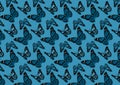 Butterfly pattern illustration background wallpaper Royalty Free Stock Photo