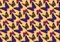 Butterfly pattern illustration background wallpaper Royalty Free Stock Photo