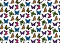 Butterfly pattern vector butterfly clipart illustration Royalty Free Stock Photo