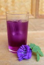 Butterfly Pea flower juice. juice for Health.