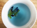 Butterfly pea flower tea Royalty Free Stock Photo