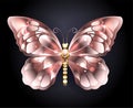 Butterfly In Pink Gold