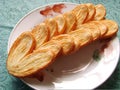 Butterfly puff pastry Royalty Free Stock Photo