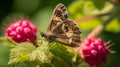 Butterfly On Raspberry: Explosive Wildlife Captured In Nikon D850 Style