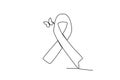 A butterfly ribbon loss symbol