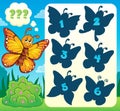 Butterfly riddle theme image 4 Royalty Free Stock Photo