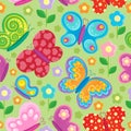 Butterfly seamless background