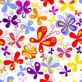 Butterfly seamless pattern