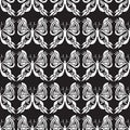 Butterfly Seamless Pattern - Black and White - Background - Optical Illusion