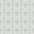Butterfly Seamless Pattern - White on Beige / Gray Background - Optical Illusion