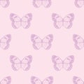 Butterfly seamless repeat pattern background Royalty Free Stock Photo