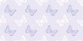 Butterfly seamless repeat pattern design, purple Royalty Free Stock Photo