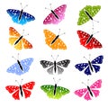 Butterfly set for your design Royalty Free Stock Photo