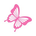 Butterfly silhouette isolated on white background. Butterfly - vector icon. Butterfly design. Vector