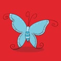 butterfly sky blue 10 Royalty Free Stock Photo