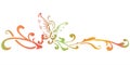 Butterfly stencil art gradient Royalty Free Stock Photo