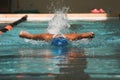 Butterfly stroke Royalty Free Stock Photo