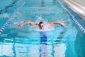 Butterfly stroke Royalty Free Stock Photo