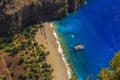 Butterfly Valley Aerial View Kelebekler Vadisi, Mugla, Turkey