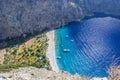 The Butterfly Valley kelebekler vadisi in the city of Oludeniz/Fethiye in western Turkey. You can only reach this valley by boat Royalty Free Stock Photo